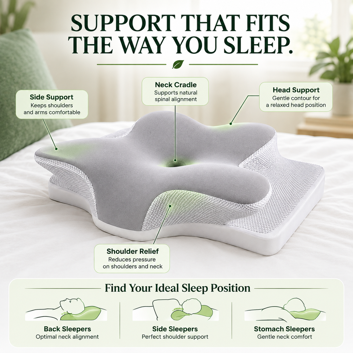 The Gleva Cervical Pillow