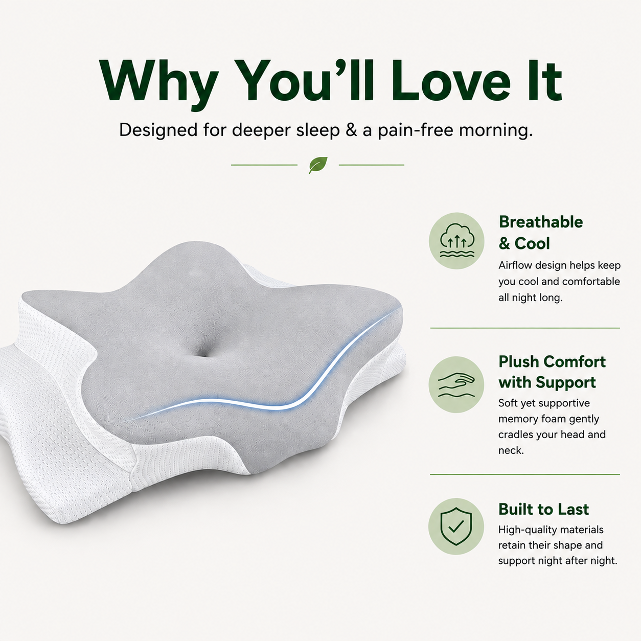 The Gleva Cervical Pillow